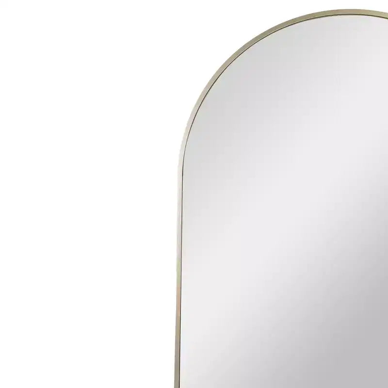 Specchio da parete ad arco moderno con cornice dorata da 36", accento decorativo per soggiorno e camera da letto
