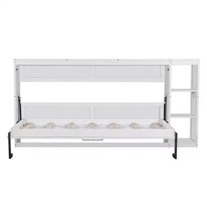Letto a scomparsa a parete Murphy Bed con libreria, letto a parete pieghevole Cabinet Bed per camera degli ospiti ufficio