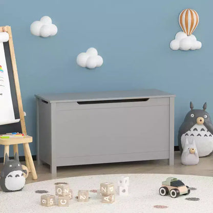 Contenitore per giochi per bambini con coperchio a cerniera di sicurezza, dai 2 anni in su, montaggio rapido
