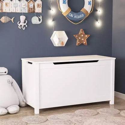 Contenitore per giochi per bambini con coperchio a cerniera di sicurezza, dai 2 anni in su, montaggio rapido