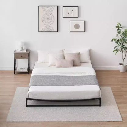 Piattaforma in metallo, telaio letto queen-size, senza molle, facile montaggio con robusto supporto in lamiera d'acciaio