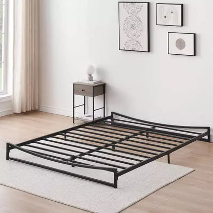 Piattaforma in metallo, telaio letto queen-size, senza molle, facile montaggio con robusto supporto in lamiera d'acciaio