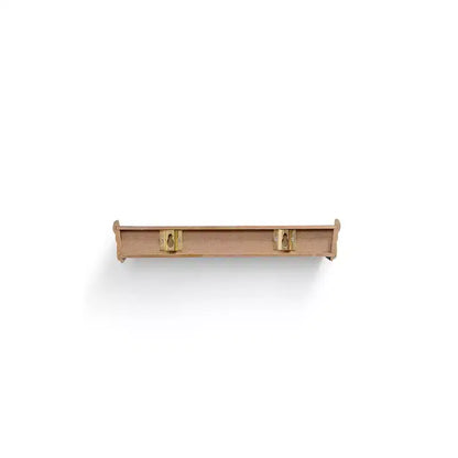 Mensola galleggiante marrone da 17.9", montaggio a parete in legno con staffe invisibili, perfetta per l'arredamento di bagno/camera da letto/cucina o per esporre libri/piante, facile da installare.