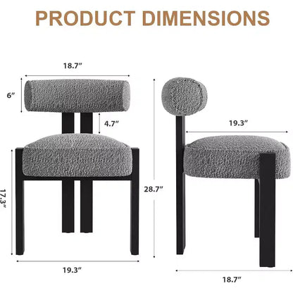Sedie da pranzo imbottite, sedie moderne con schienale curvo ergonomico, sedie da cucina con gambe in legno per sala da pranzo, soggiorno