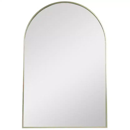Northlight 36 Gold Framed Modern Arched Wall Mirror